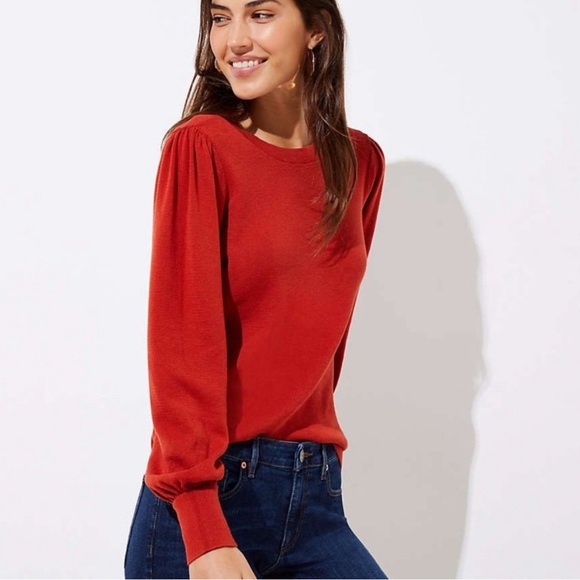 LOFT Sweaters - LOFT Puff Sleeve Sweater